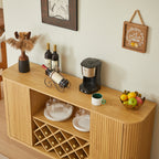 Modern Sideboard with Wine Storage and Glassware Holder