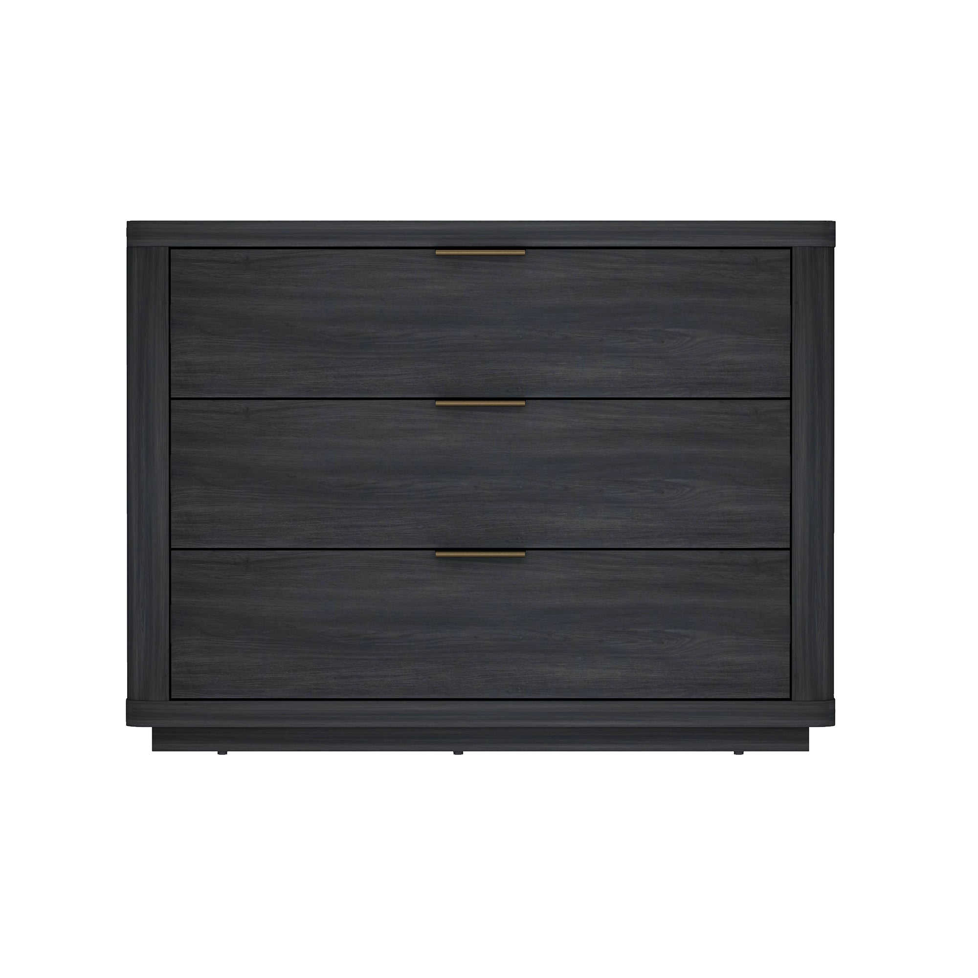 Evelyn 32' Nightstand in Charcoal Gray (3-Drawer)