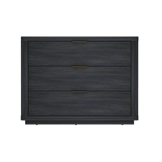 Evelyn 32' Nightstand in Charcoal Gray (3-Drawer)