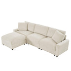 Modular Sectional Sofa with Storage for Living Room.