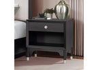 Mid-Century Modern Nightstand with USB Charging Port.