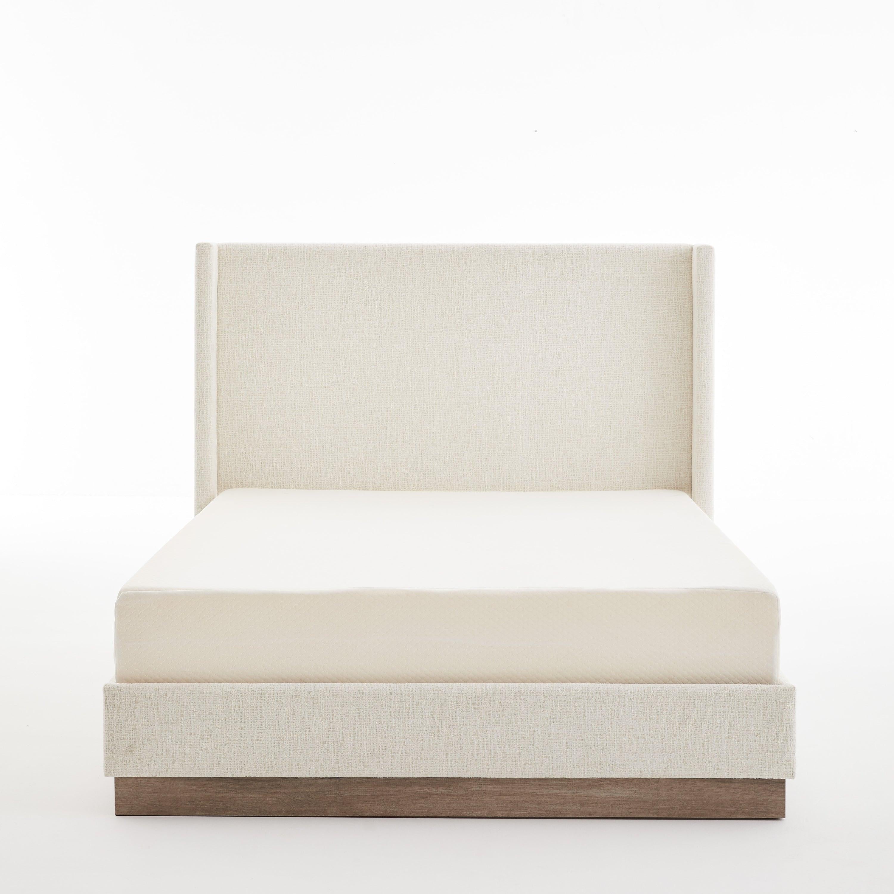 Hosford Upholstered Wingback Bed King - Elegant Design.