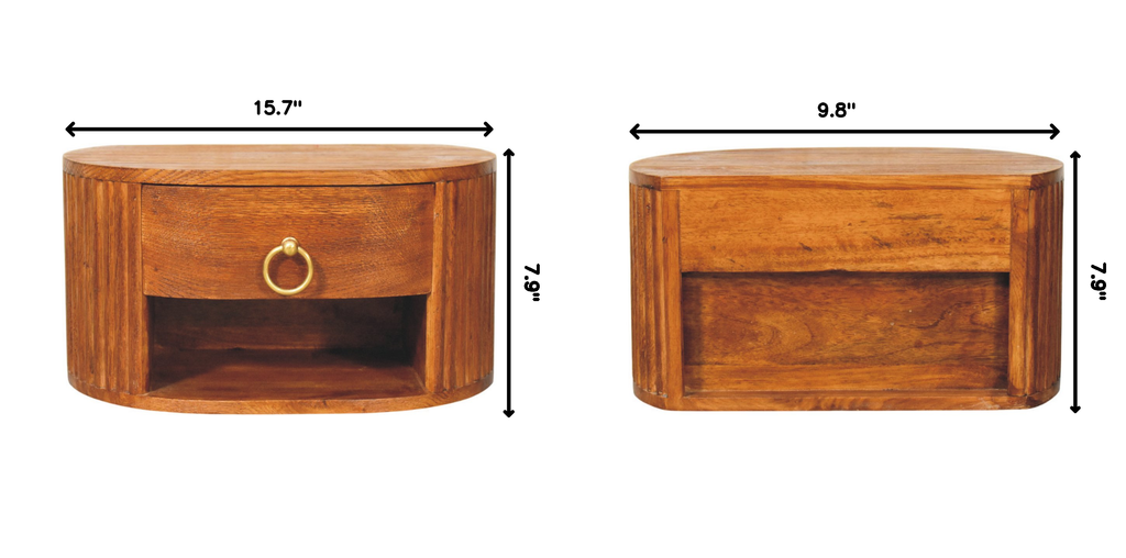 Artisan Furniture Solid Wood Nightstand for Bedrooms.
