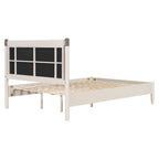 Solid Wood Queen Bed with Heavy Duty Support.