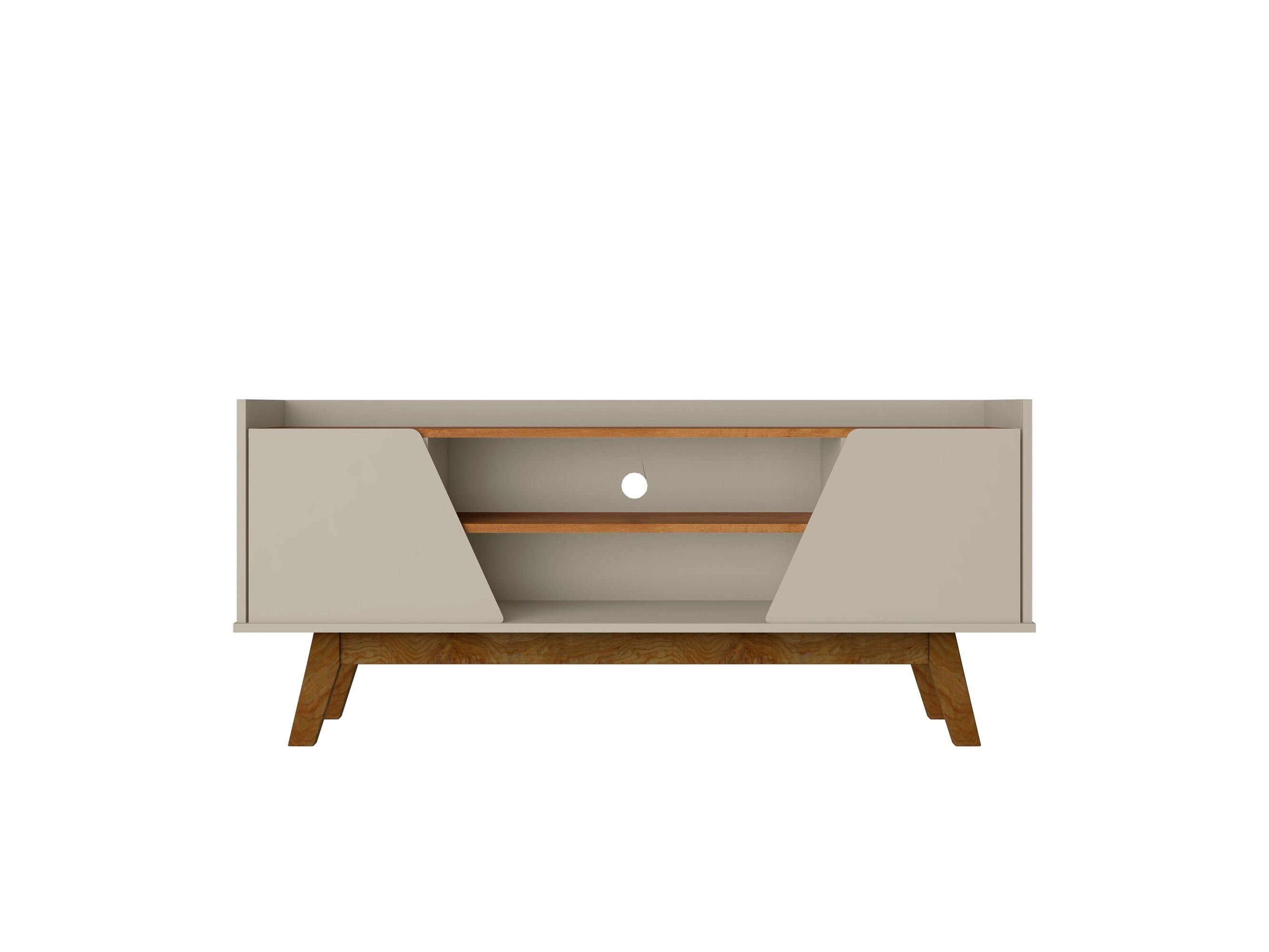 Marcus 53' TV Stand in Greige and Brown