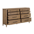 Modern 8-Drawer Dresser for Bedroom Storage.