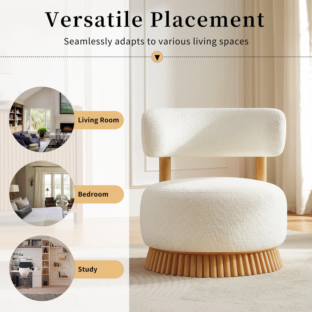 Modern Farmhouse Armless Chair for Living Room and Bedroom.