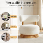 Modern Farmhouse Armless Chair for Living Room and Bedroom.