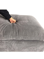Coffee-Bean Like Upholstered Sectional Sofa for 4.