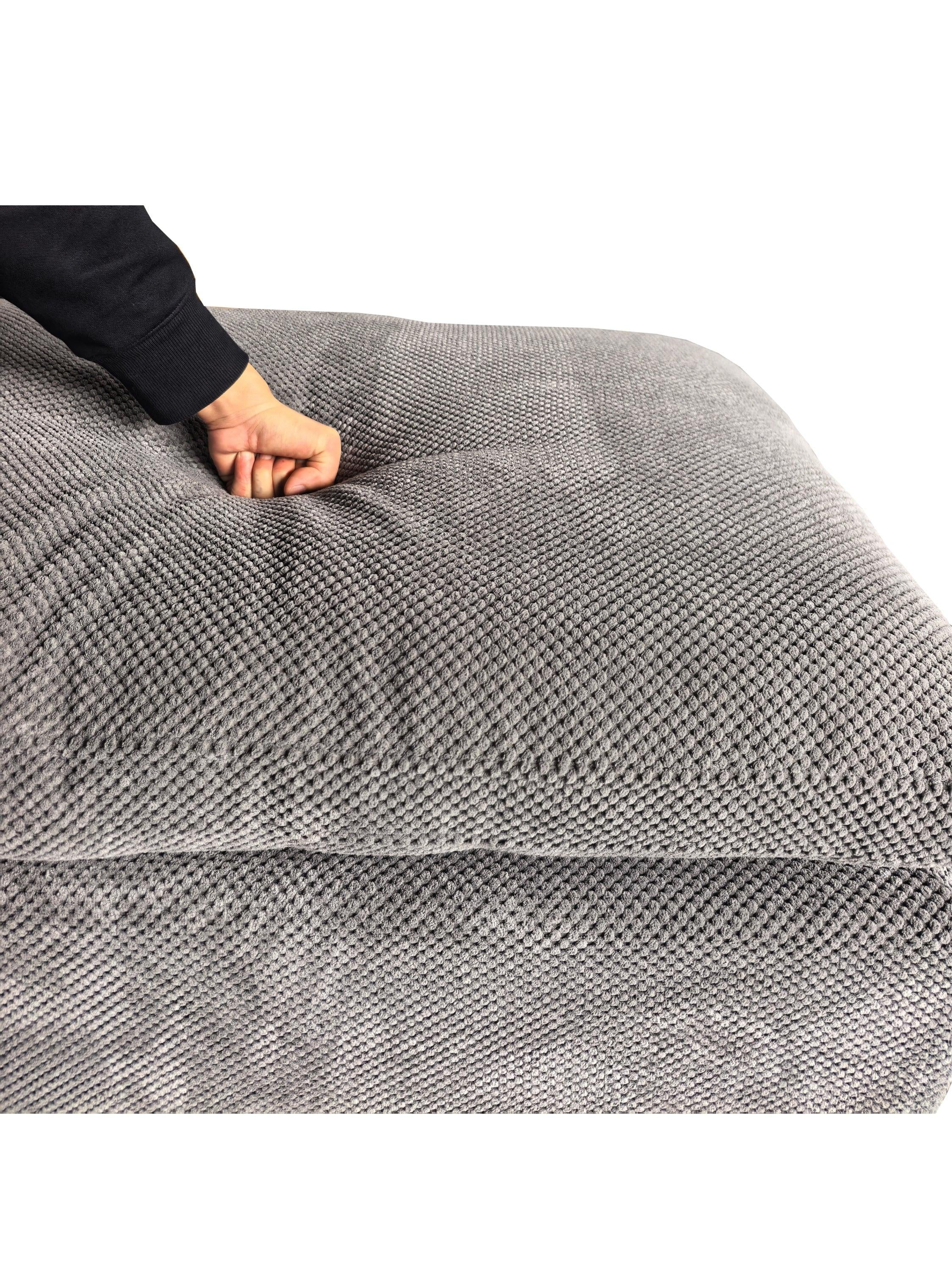 Coffee-Bean Like Upholstered Sectional Sofa for 4.