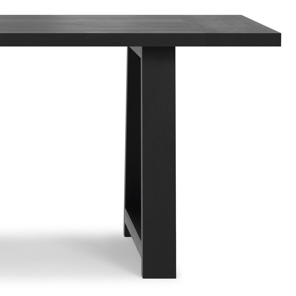 Whitley Black Wooden Dining Table.