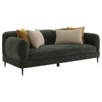 Repley Green Upholstered Sofa Set - Chenille Design.