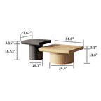 Modern Wood Nesting Coffee Table Set for Living Room.