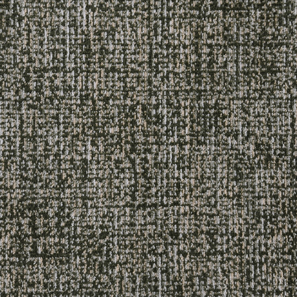 Close-up of green chenille fabric used in Dalton Green Fabric Sofa - Compressed Cushion, showcasing its textured weave.