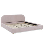 King Size Upholstered Bed Frame - Modern Minimalist Design.