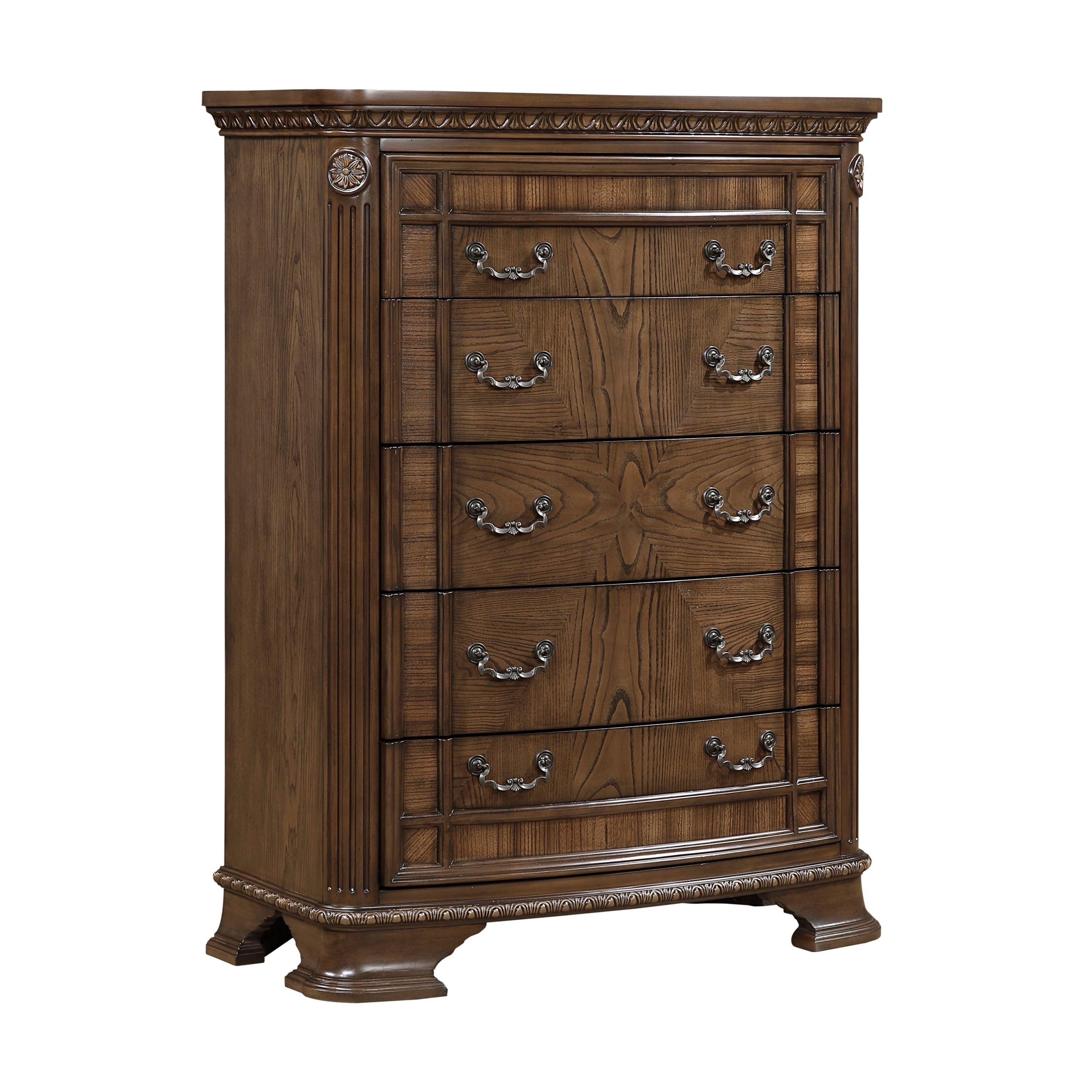 Traditional Storage Chest with 5 Drawers for Bedrooms.