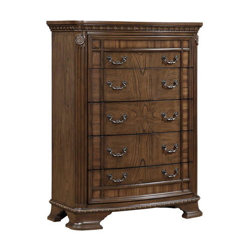 Traditional Storage Chest with 5 Drawers for Bedrooms.