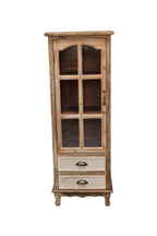 Rustic Wooden Storage Cabinet with 3 Drawers for Organization.