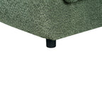 Curved 3-Seater Sofa in Green - Comfortable Seating & Modern Design.