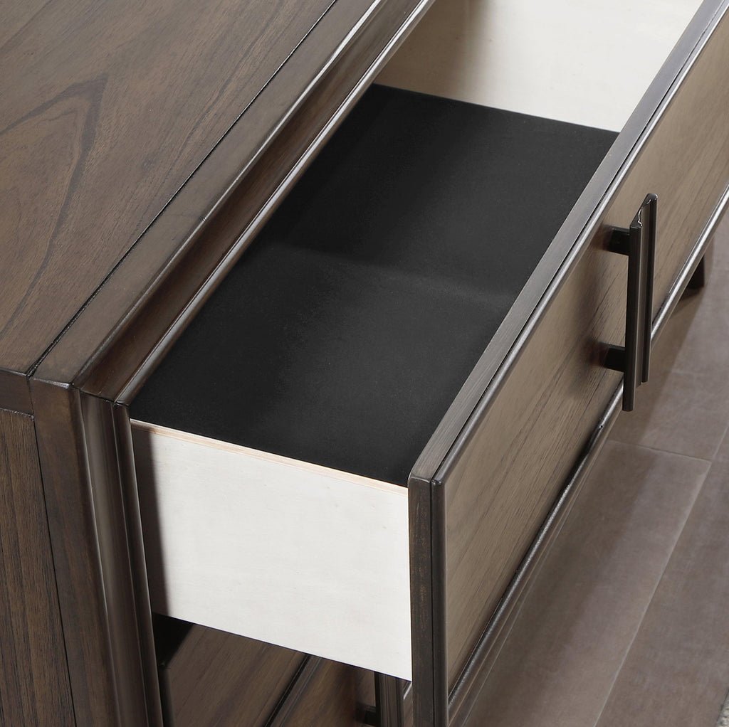 Aetheria Contemporary Wood 6-Drawer Dresser.