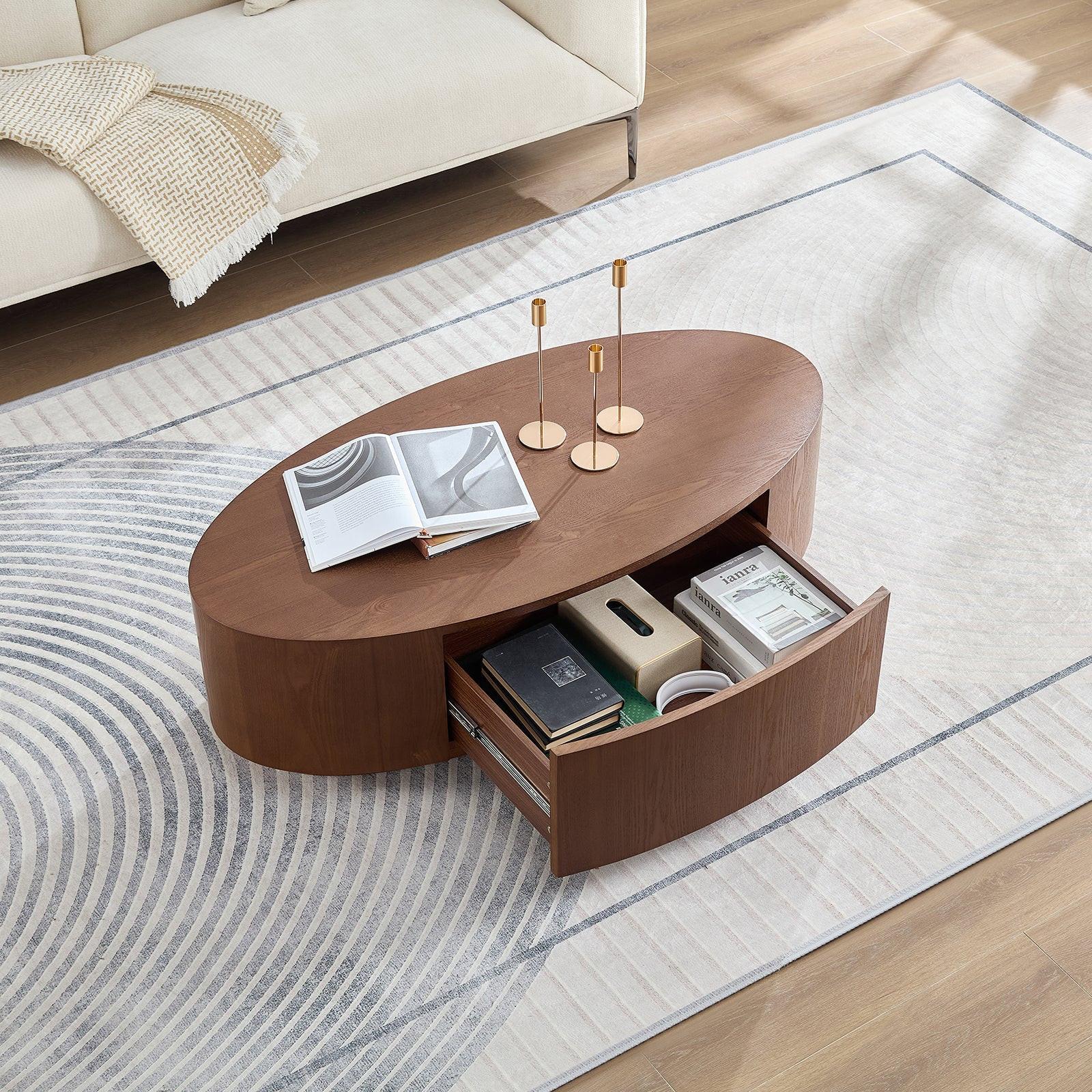 Modern Luxury Oval Coffee Table for Living Room.