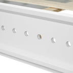 Pine Solid Wood Queen Size Bed - Durable & Elegant.