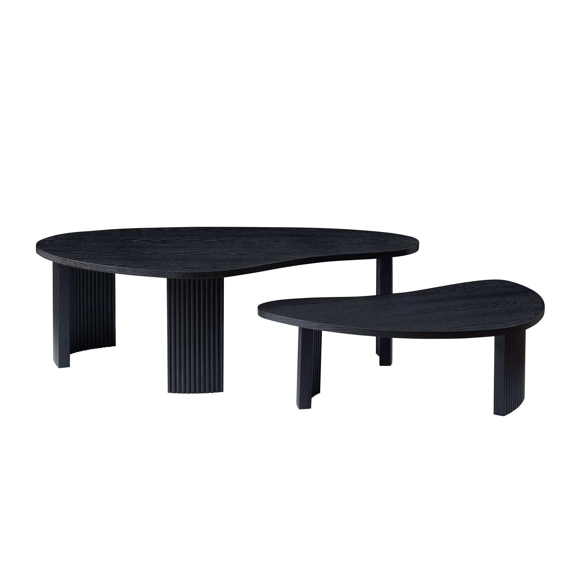 2-Piece Modern Irregular Coffee Table Set for Your Living Room.