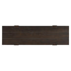 Rustic Console Table with Power Outlet and Hidden Drawer.