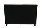 Modern King Size Bed Set with Two Tone Upholstered Headboard.