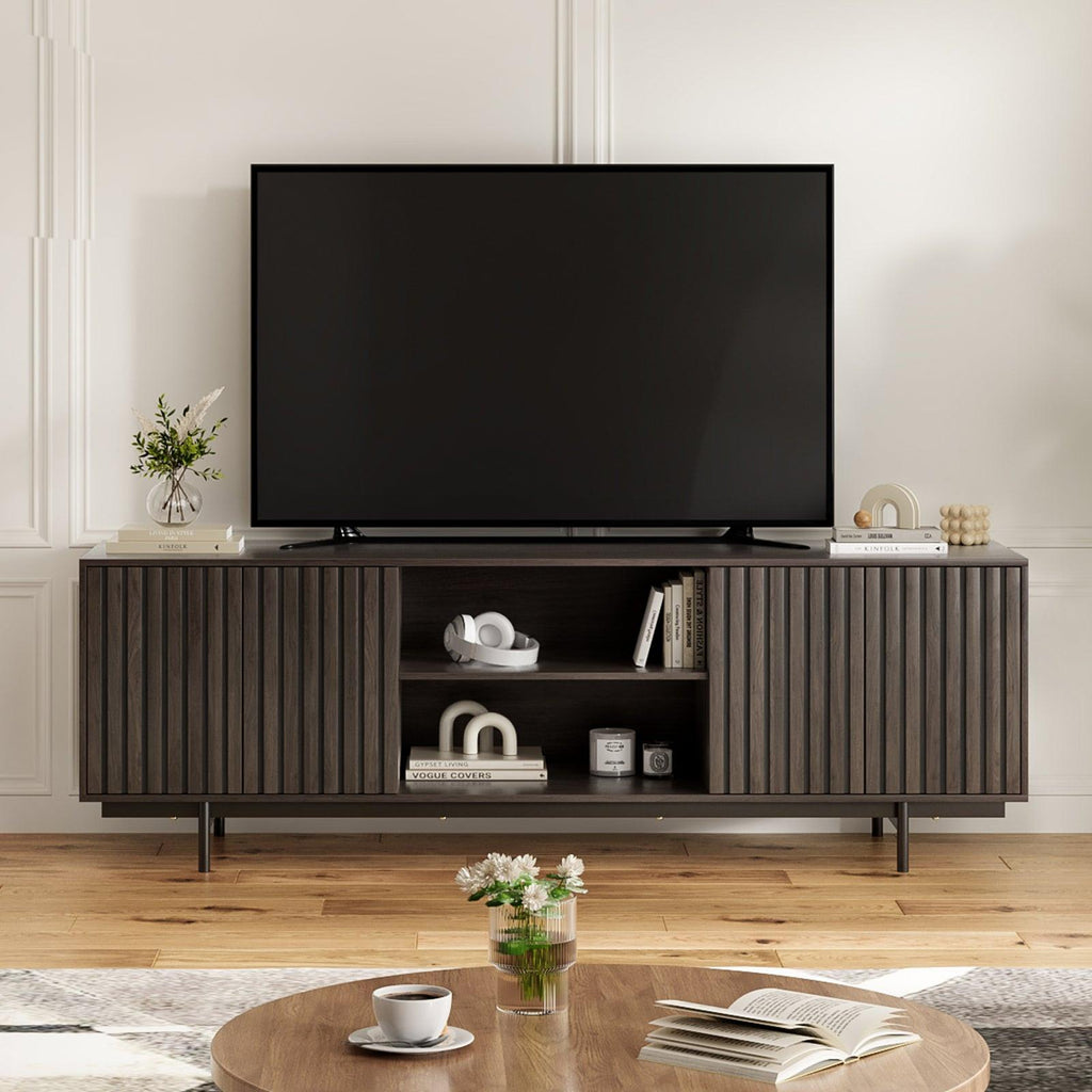 Mid Century Modern TV Stand for TVs Up to 75 inches.
