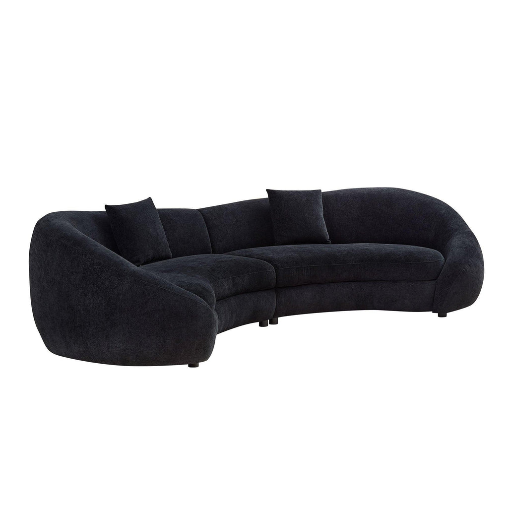 Modern Curved Sofa with Love Heart Design for Living Room.