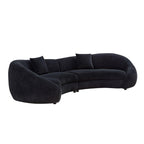 Modern Curved Sofa with Love Heart Design for Living Room.
