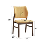 Sarha Dining Set chair dimensions: 35”H x 23”D x 21”W, with 19” seat height and 220 lbs weight capacity.
