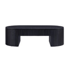 51.18'' Oval Coffee Table with Drawer for Modern Living Room.