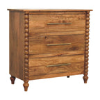 Artisan Furniture Solid Wood Spindle Chest - Classic Storage.
