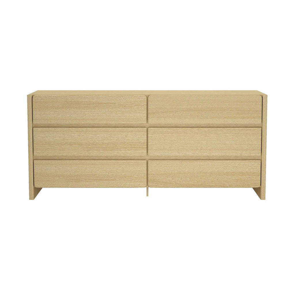 Linda 72' Dresser in Natural Oak (6-Drawer)