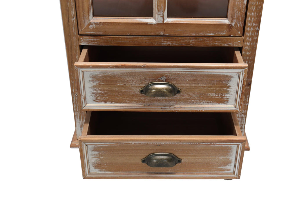 Rustic Wooden Storage Cabinet for Living Room & Bedroom.
