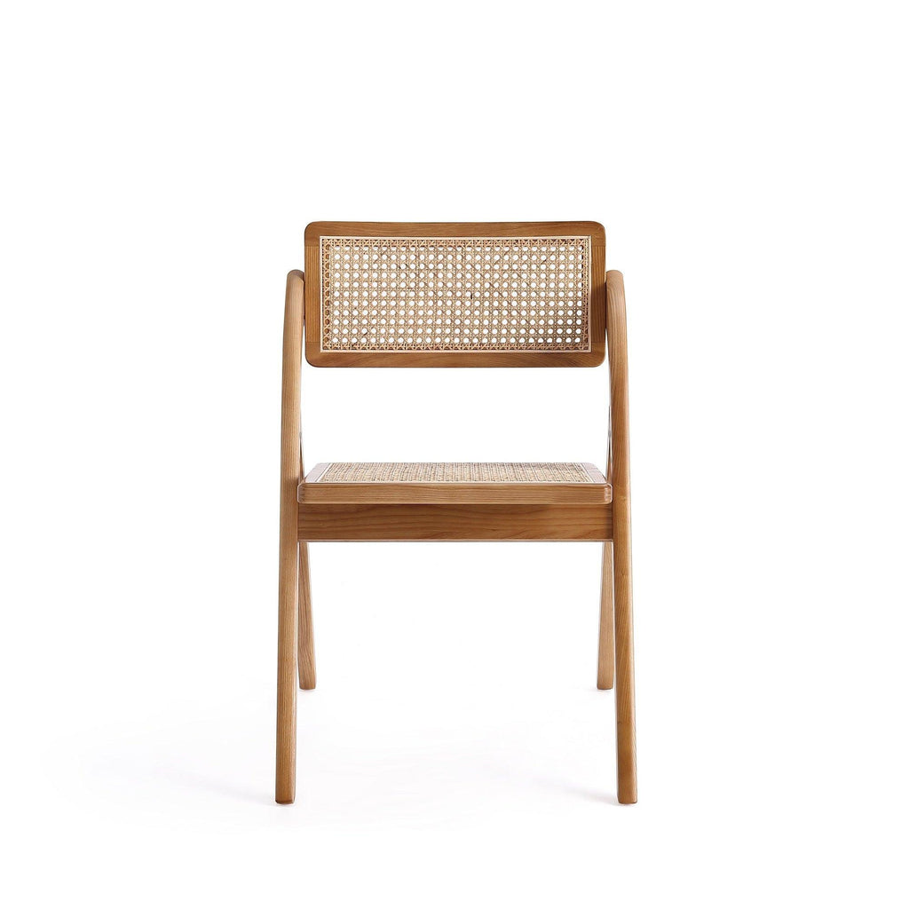 Lambinet Wood Folding Chair in Natural - Set of 2.