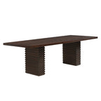 Espresso 95-Inch Dining Table for 8.