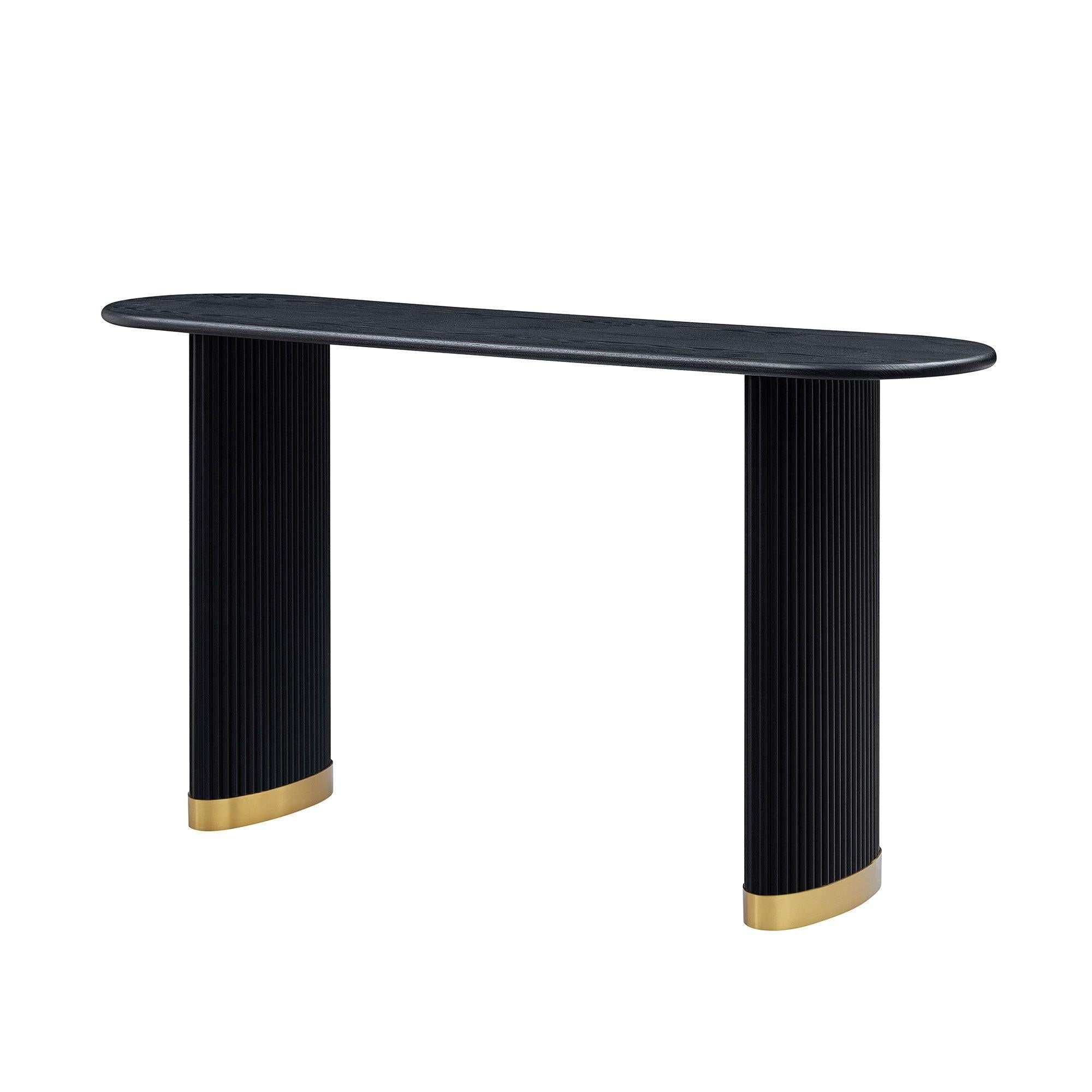 Modern Entryway Console Table with Unique Design.