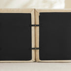 Close-up of Velvet L Shape Modular Sofa connectors showing secure no-assembly design for easy configuration and unmatched comfort.