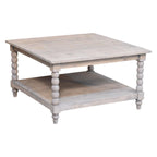 Wood Coffee Table - Solid Wood Barclay Acid Wash Design.