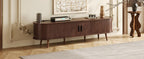 Mid Century Modern TV Stand for 70-Inch TVs with Power Outlet.