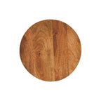 Solid Wood Curved Base Side Table for Modern Living.