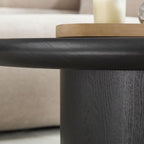 2-Piece Modern Round Coffee Table Set - Easy Assembly.