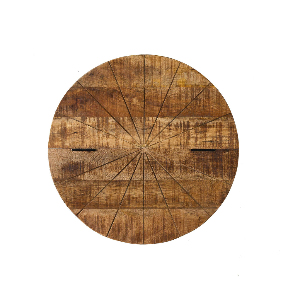 Modern Industrial Wooden & Iron Coffee Table.