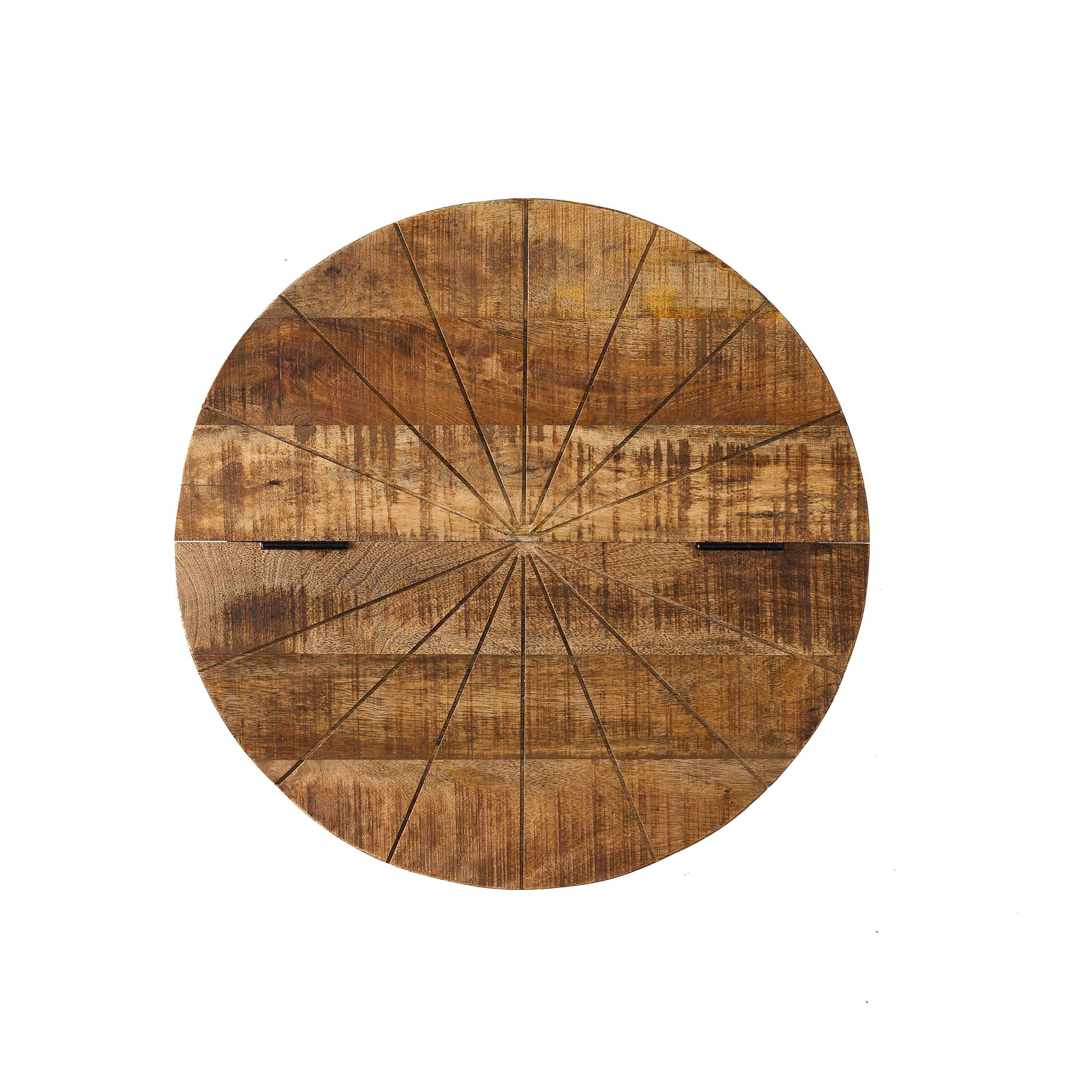 Modern Industrial Wooden & Iron Coffee Table.