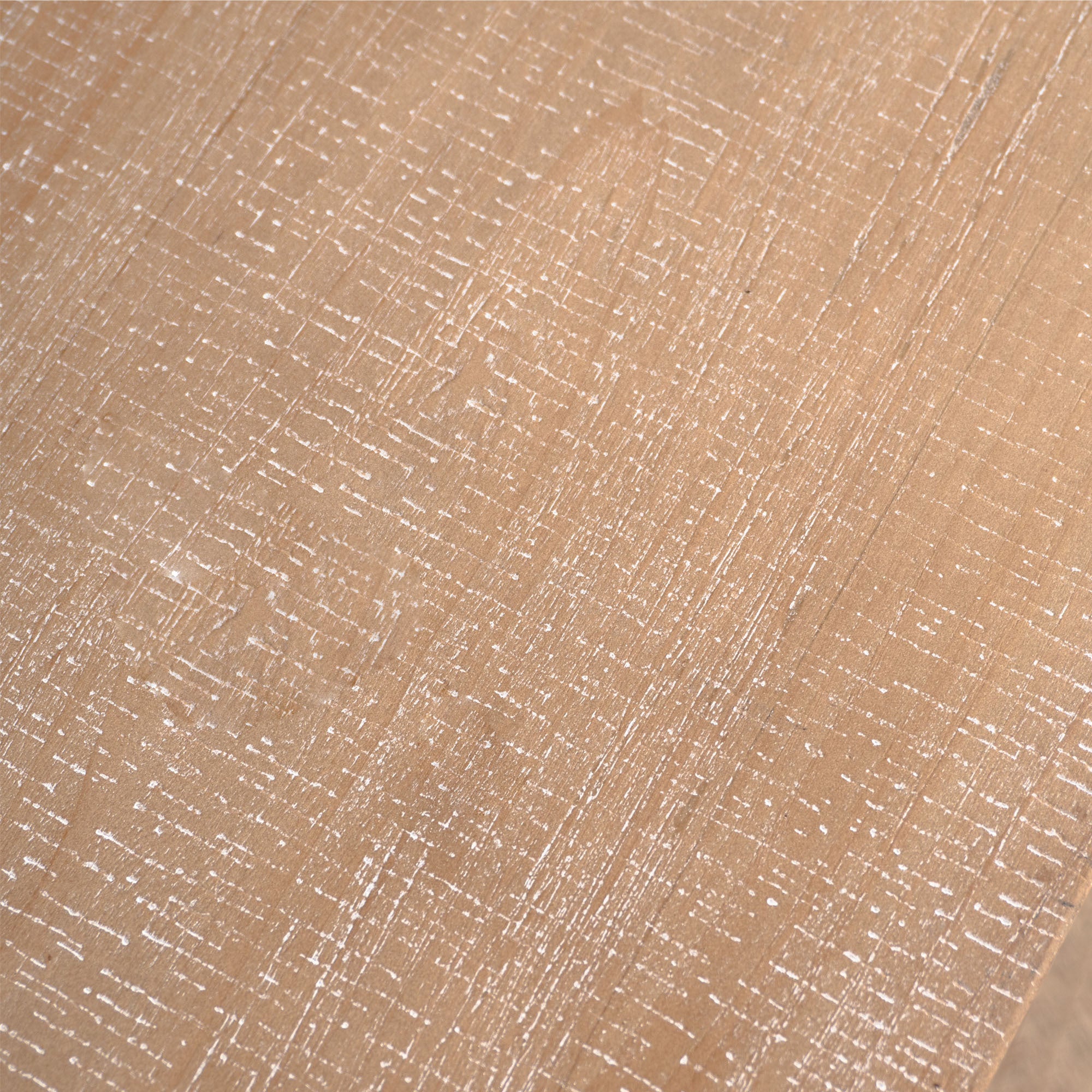 Close-up of the natural wood grain texture on the Slim Console Table, emphasizing its rustic charm and hand-painted finish.
