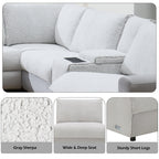 Tarrance Gray Power Recliner Sectional with Multifunction.
