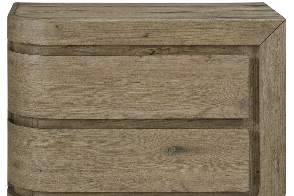 Right Nightstand in English Knotty Oak with USB Port.